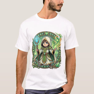 T-shirt Chibi Healer Cleric Way of the Healer Kanji 