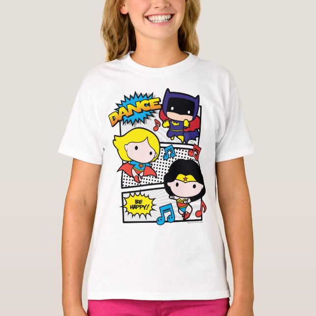 T-shirt Chibi Heroes Dancing (Devant)