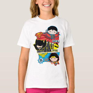 T-shirt Chibi Héros Prêts À L'Action !
