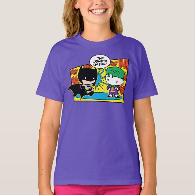 T-shirt Chibi Joker Pranking Chibi Batman (Devant)