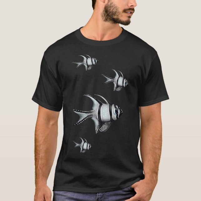 T-shirt Chibi Mosasaure et requin (Devant)