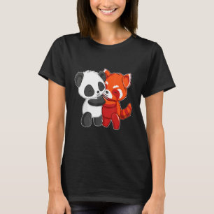 T-shirt Chibi Panda Enceintes Ours Rouge Panda Cute Enfant