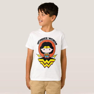 T-shirt Chibi Wonder Woman avec ses Pois et son logo