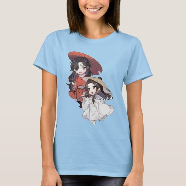T-shirt Chibi Xie Lian & Hua Cheng -  (Devant)