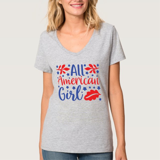 T-shirt Chic All-American Girl Tee (Devant)