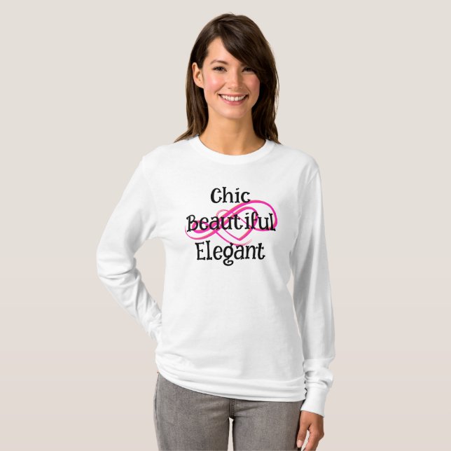T-shirt chic, beau et élégant (Devant entier)