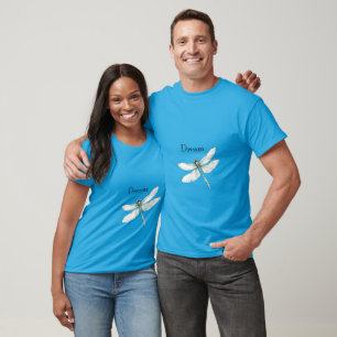 T-shirt Chic Blue Dragonfly Dream