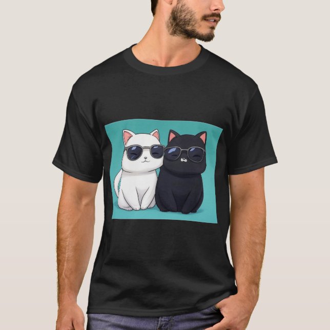 T-shirt Chic Cat Duo (Devant)