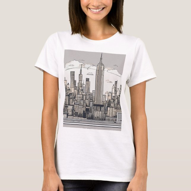 T-shirt "Chic & Comfy : Tee - shirts tendance pour les fil (Devant)