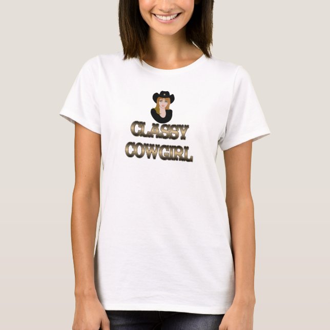 T-shirt chic de cow-girl (Devant)