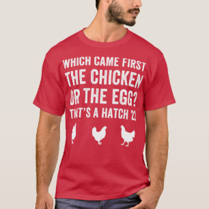 T-shirt Chic drôle de poulet fermier ou chapeau d'oeuf 22 