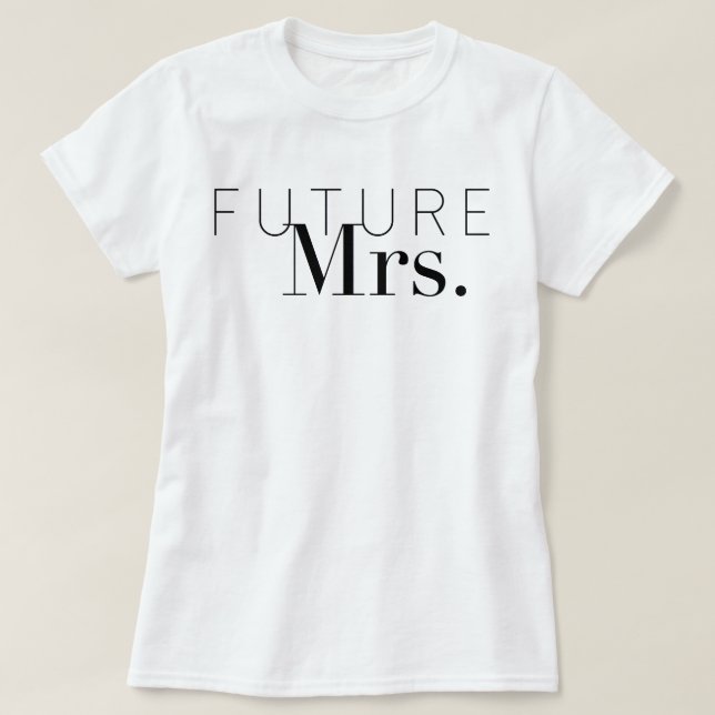 T-shirt Chic Future Mme | Mariée (Design devant)