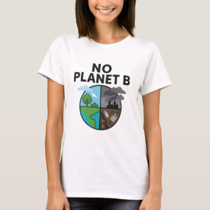 T-shirt Chic No Planet B Tee pour les femmes écoconsciente