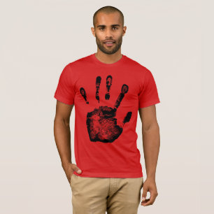 T-shirt Chic Sans Effort : Palm Hand Print Silhouette