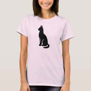 T-shirt Chic Vêtements Félin au Pastel Doux