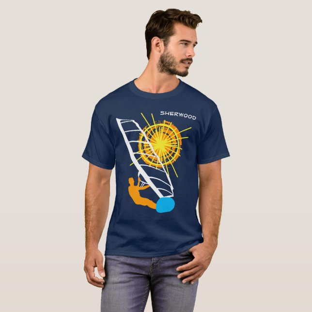 T-shirt Chic Windsurfer Funny personnalisable (Devant entier)