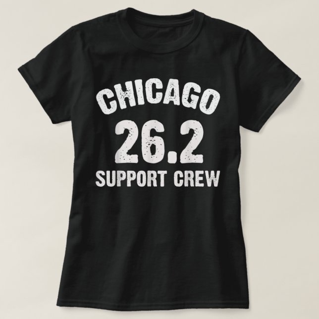 T-shirt Chicago 26.2 Support Crew Marathon Running Clothin (Design devant)