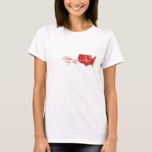 T-shirt Chicago à mon coeur
