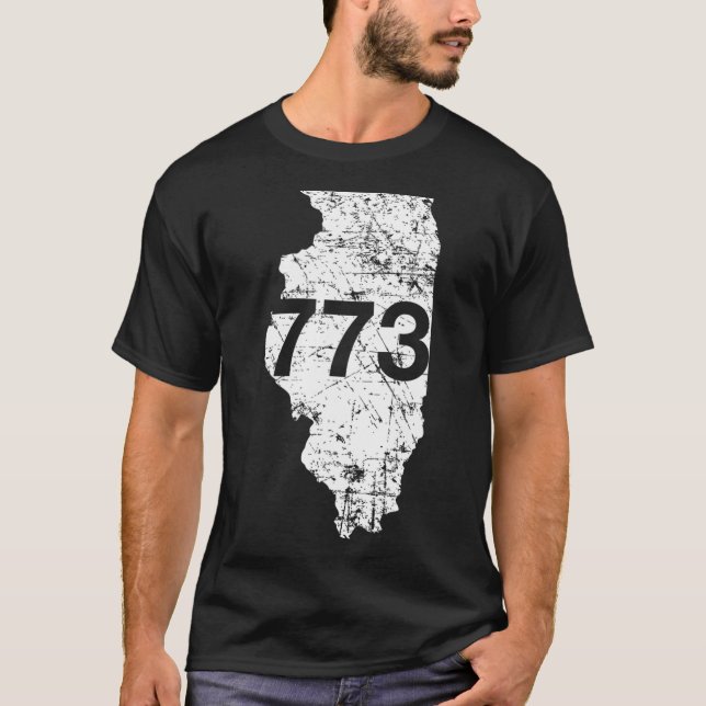 T-shirt Chicago Area Code 773 (Devant)