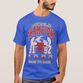 T-shirt Chicago Basketball Back To Back 91-92