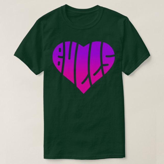 T-shirt Chicago basketball texte incurvé (Design devant)