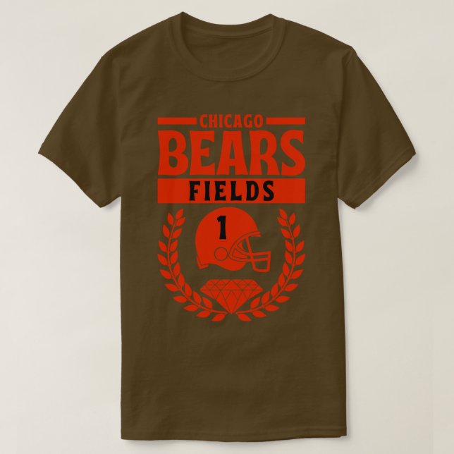 T-shirt Chicago Bears Fields 1 Américain (Design devant)