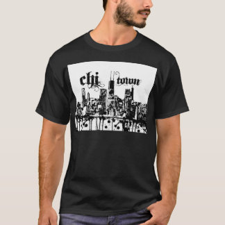 T-shirt Chicago "chi-ville" a mis dessus pour votre ville