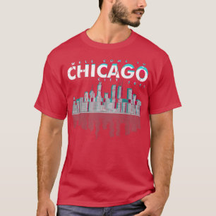 T-shirt Chicago City Skyline Lights Night Urban Cover A