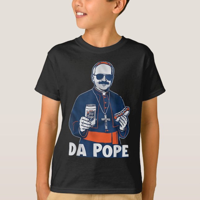 T-shirt Chicago Da Pope Funny Humour catholique (Devant)