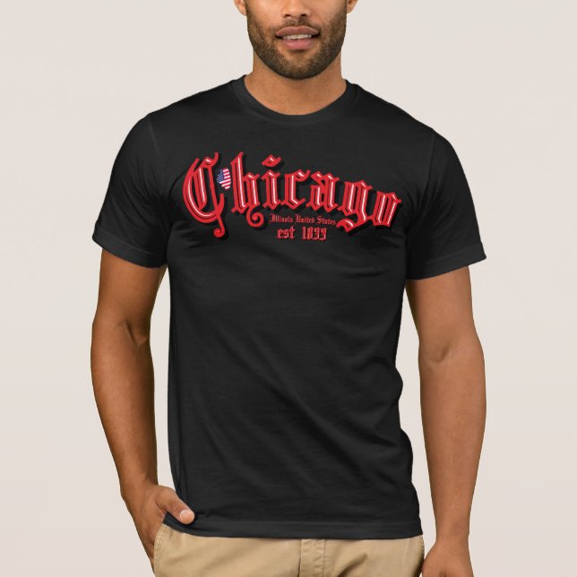 T-Shirt Chicago est 1833 (Devant)