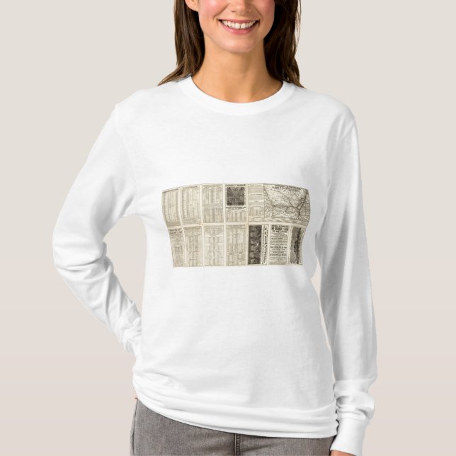 T-shirt Chicago et chemin de fer 2 d'Alton (Devant)