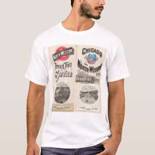 T-shirt Chicago et ligne occidentale du nord