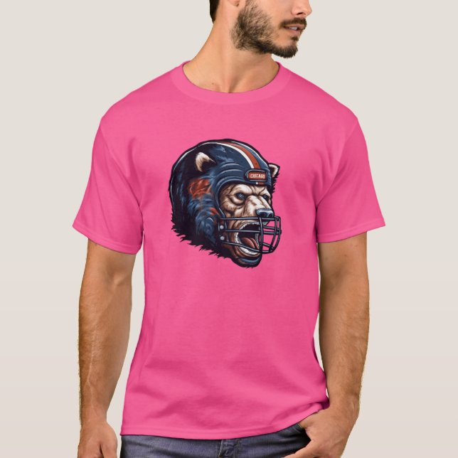 T-shirt Chicago Football Helmet (Devant)