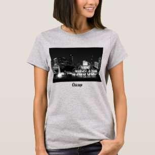 T-Shirt Chicago Grant Park en nuances de gris