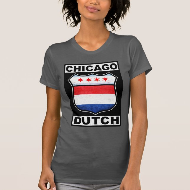 T-shirt Chicago Hollandais - Bouclier américain (Devant)