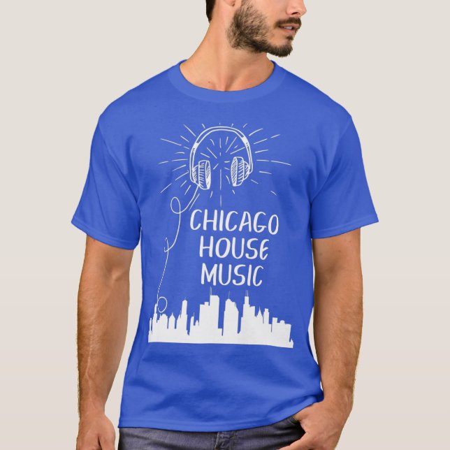 T-shirt Chicago House Music Techno DJ de danse électroniqu (Devant)