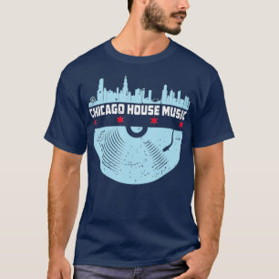 T-shirt Chicago House Music - Vinyl DJ Vintage