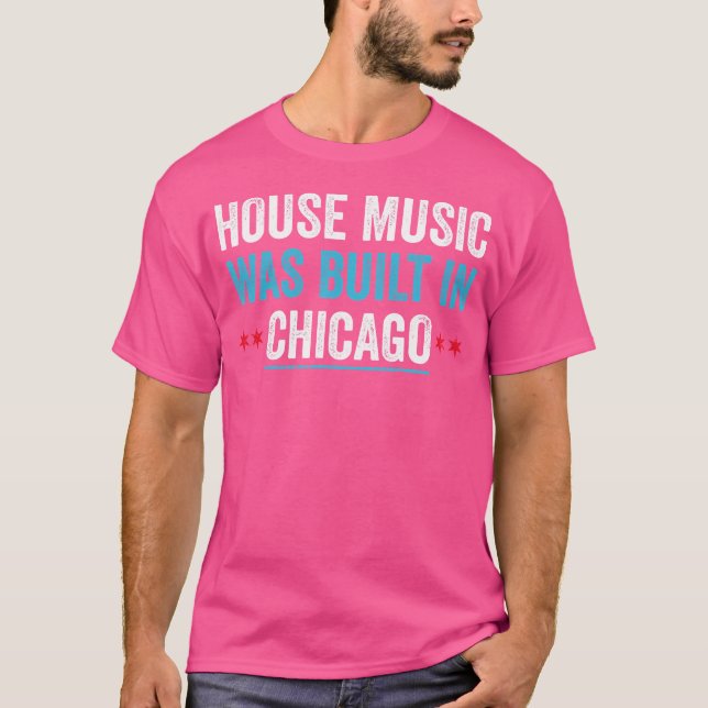 T-shirt Chicago House Musique Dj Edm (Devant)