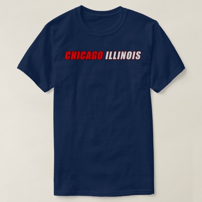 T-shirt Chicago Illinois (Design devant)