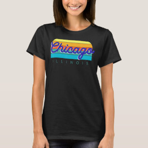T-shirt CHICAGO ILLINOIS - rétro vintage coloré