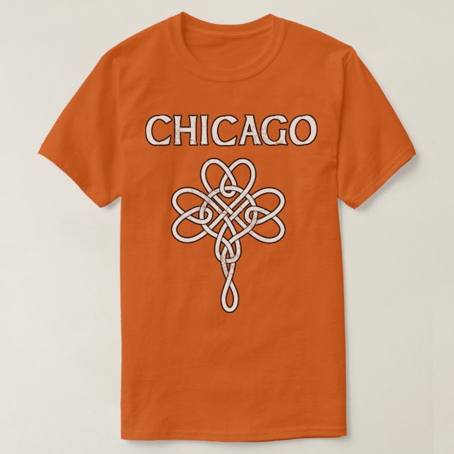 T-shirt Chicago Irish Celtic Knot Jour de la Saint-Patrick (Design devant)