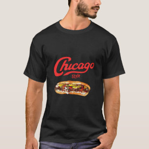 T-shirt Chicago Italien Boeuf Sandwich Alimentation Amour 