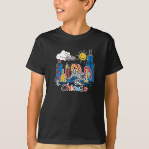 T-shirt Chicago Kids Dark