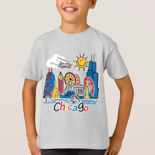 T-shirt Chicago Kids Skyline