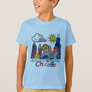 T-shirt Chicago Kids Skyline