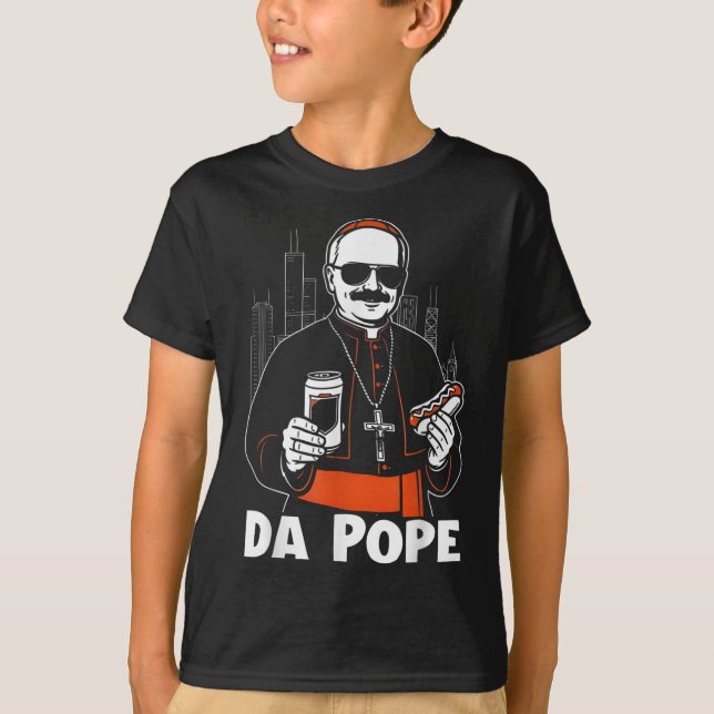 T-shirt Chicago Pape Leo Xiv Da Pope Mème Drôle (Devant)