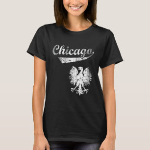 T-shirt Chicago Polonais Américain Pologne Polska Eagle