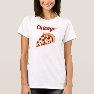 T-shirt Chicago Retro Deep Dish Pizza