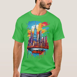 T-shirt Chicago Skyline