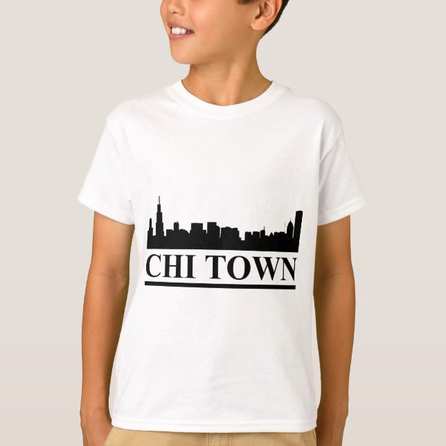 T-shirt Chicago Skyline Chi Town (Devant)